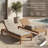 Schelle Outdoor Single chaise with Cushions-1628207623