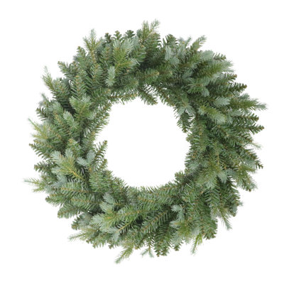 24 Inch Linden Fir Artificial Blue/Green Christmas Wreath