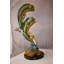 Kirsti Impressive Pair of Dorado Mahi Mahi Fish Bronze Statue Size: 20" x 18" x 42"H
