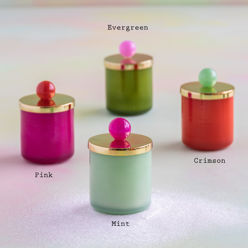 Candle Couturier, Holiday, Sm, 4 Asst, Lidded Scented Candle, Gift Box, Glass/Metal, 12oz, 5.5"