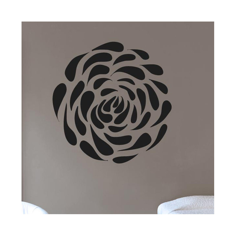 Plants & Flowers Wall Decal, Shiny Gold