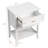 Solid Wood White Side Table-291700573