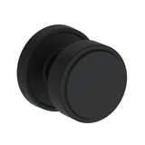 Vashon Half Dummy Knob with Recessed Round Rose in Lifetime (PVD) Satin Brass