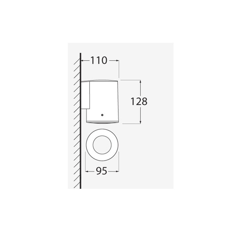 Kilby Outdoor Flush Mount, Black