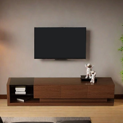 Simple retro design sense solid wood TV cabinet