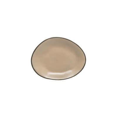 Stacked Organic Handmade Stoneware Dinner Plate