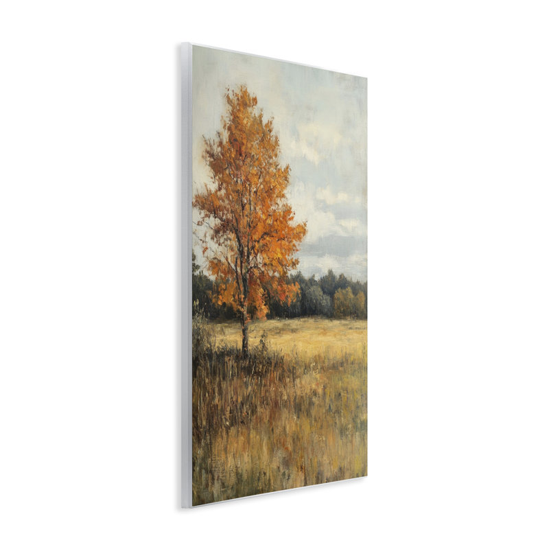 «Orange Tree Landscape», plaque murale par Petal Prints Design, H 15 po x l 10 po