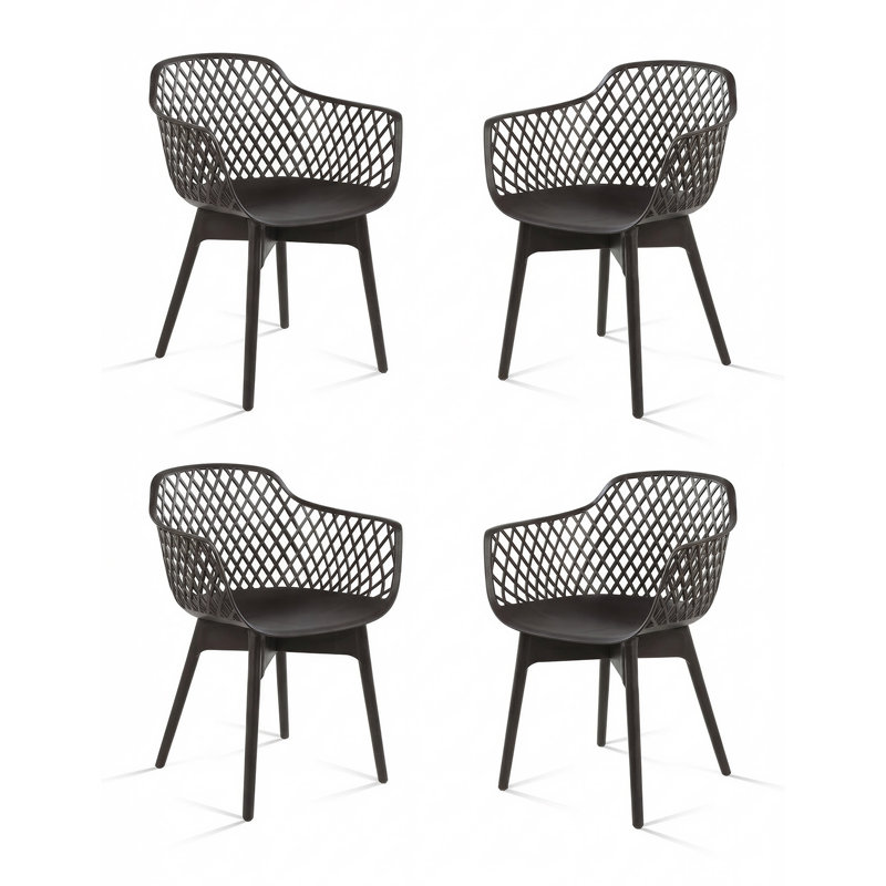 Outdoor Patio Dining Armchair, Brown