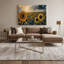 «Farm Sunflowers», art mural sur toile beige-785580926
