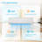 9000 BTU Ductless Inverter Mini Split Air Conditioner with Heat Pump & 24H Timer