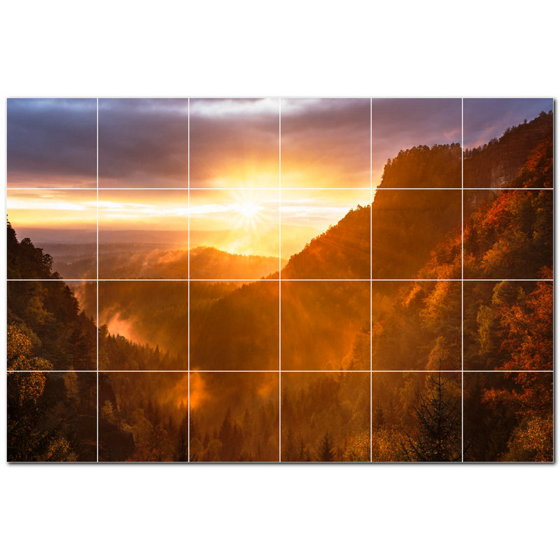 Panneau décoratif en céramique satinée 12 po x 12 po