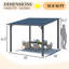 Hardtop Gazebo With Galvanized Steel Sloping Roof-2143451130