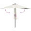 Garden Parasol Polyester and Steel Outdoor Umbrella Patio Sunshade-143755318-143755317