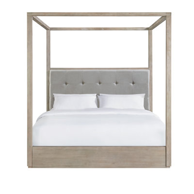 Orren Ellis Daylah King Canopy Bed In Grey