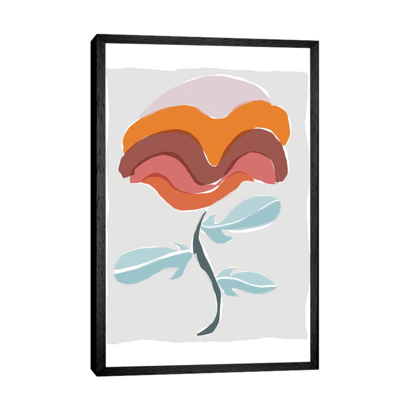 Mod Quirk V by Rob Delamater - Floater Frame Gallery-Wrapped Canvas Giclée on Canvas, Black
