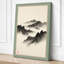 Mountains in Mist Japandi - Wrapped Canvas-175581160-175581163