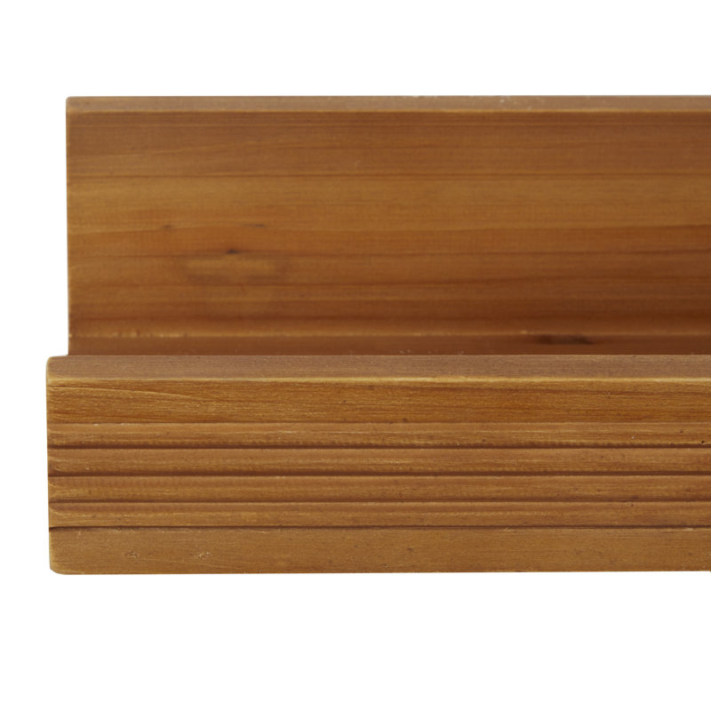 Evaro 2 Piece Solid Wood Picture Shelf