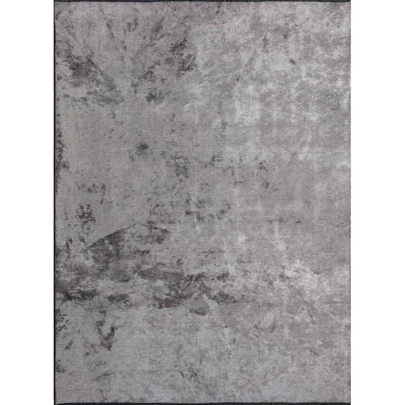 Rapture Gray Luxury Area Rug, Rectangle 7'10" x 9'10"