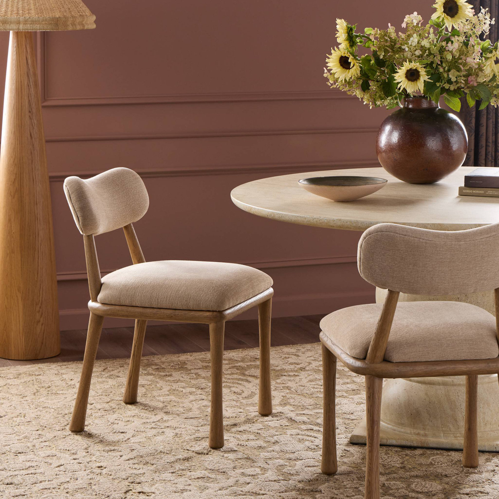 Juna Dining Chair-Laughlin Ochre, Natural, Smoked Oak