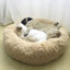Almaguer Calming Round Donut Plush Dog Cuddler Bed-695135613-695170519