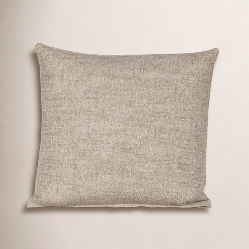 Eevi Toto 20" x 20" Throw Pillow, Feather, Beige, Square 20"