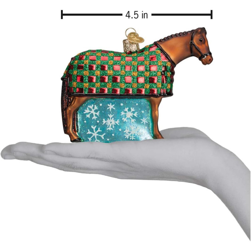 Ornement en verre soufflé pour sapin de Noël Old World