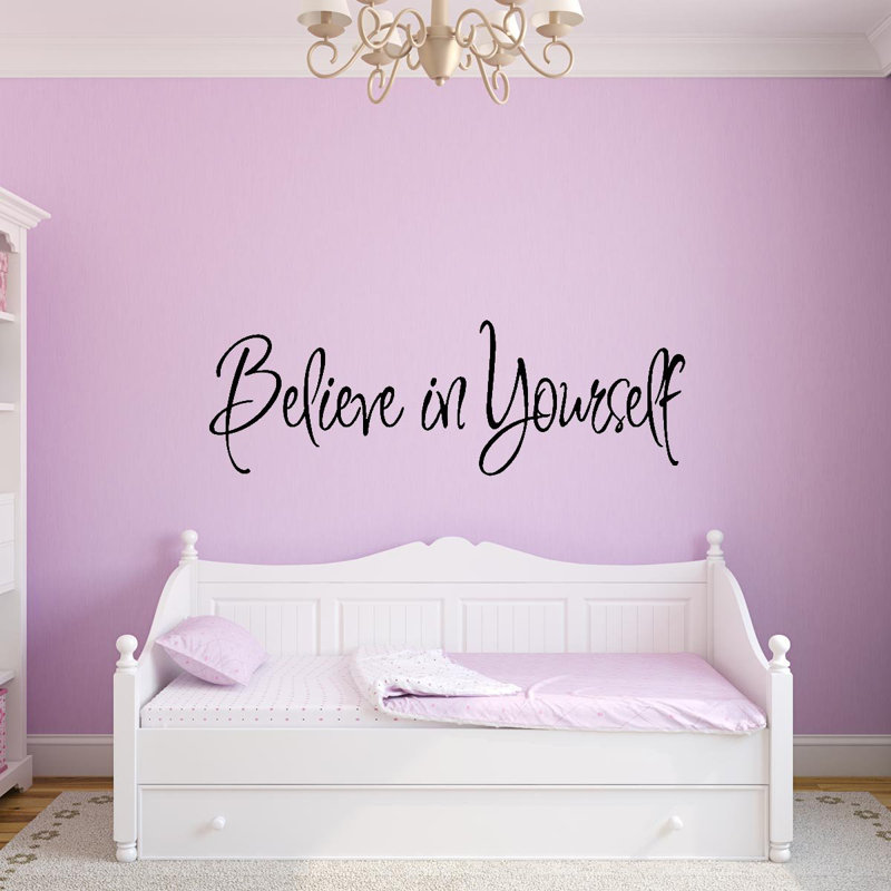 Adhésif décoratif «Believe in Yourself», 16 po x 44 po