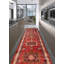 Tapis rouge anatolien fait à la main de conception unique 3 pi 5 po x 10 pi 7 po Konya