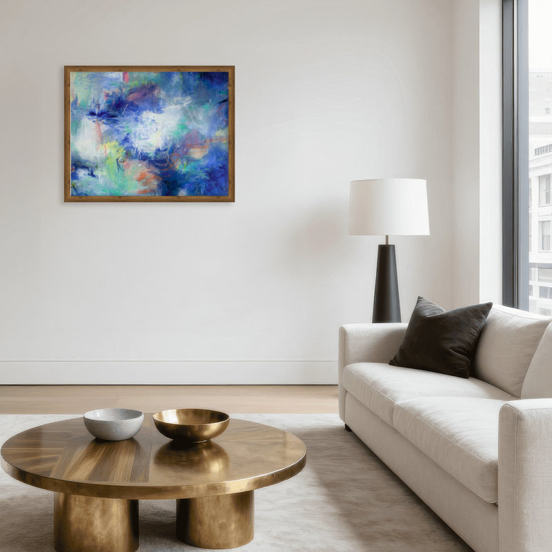 Remaining Neutral Print by Patricia Schwimmer, 16" H x 20" W x 1.125" D, Framed Print, Brown