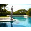 Aluminum Standing Diving Statue