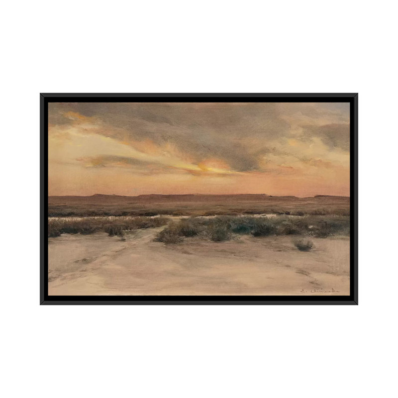 « new mexico mesa » par ernest chiriacka, impression sur toile tendue, Toile avec cadre noir, H 18 po x l 26 po x P 1,5 po