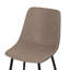 Chaise rembourrée taupe Benicio