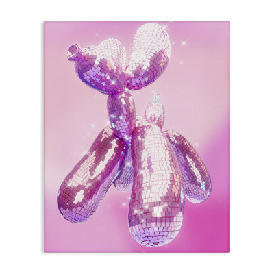 Balloon Dog Disco Ball Canvas Wall Art by Ziwei Li