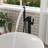 Matte Black Freestanding Bathtub Faucet, 59" - Kink Shower Hose, Dual Control For Customized Bath Temperature, Brass Tripod Base Waterfall Tub Filler Faucet In Black, Detachable Handheld Shower, 360-120883118
