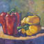 Peppers On Plate By John Beard - Gallery Wrapped Canvas Print-51553011-65013822