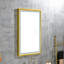 Miroir de salle de bain mural rectangulaire surdimensionné anti-buée à DEL 42 po