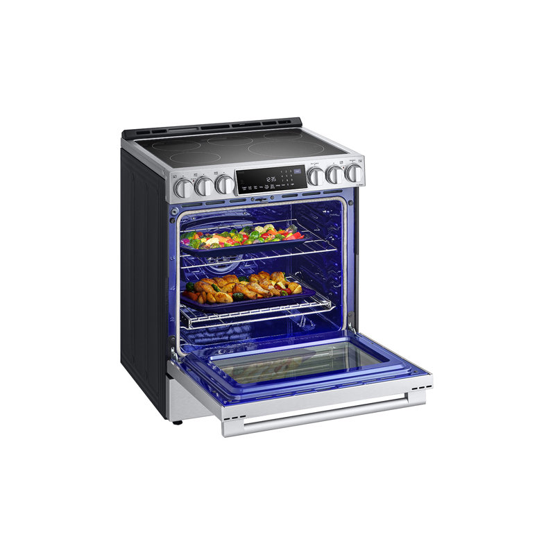 LG STUDIO InstaView® Electric Slide-in Range with ProBake Convection® and Air Fry, 6.3 cu. ft., Stainless Steel