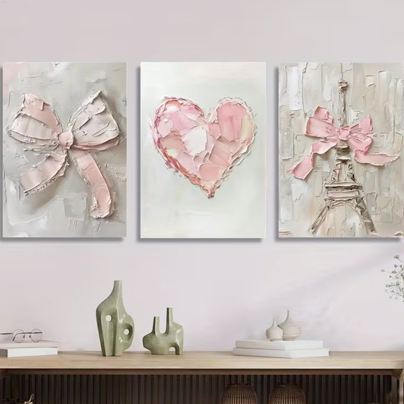 3 Piece Wrapped Canvas Print, 30 cm H x 60 cm W