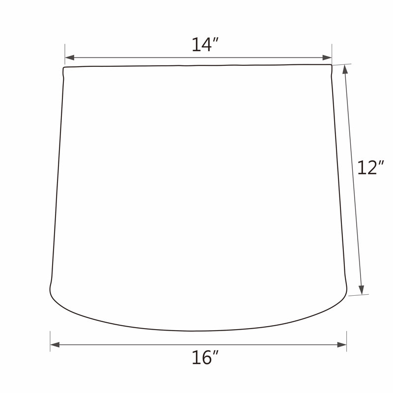 12'' H Linen Empire Lamp Shade