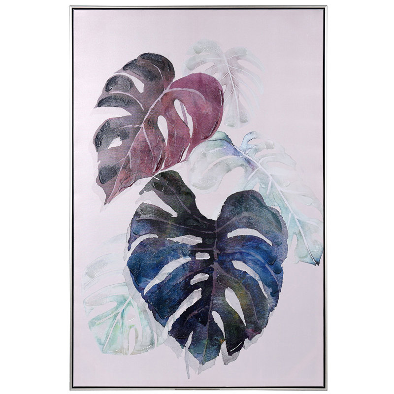 «Colorful Palms I», reproduction sur toile flottante