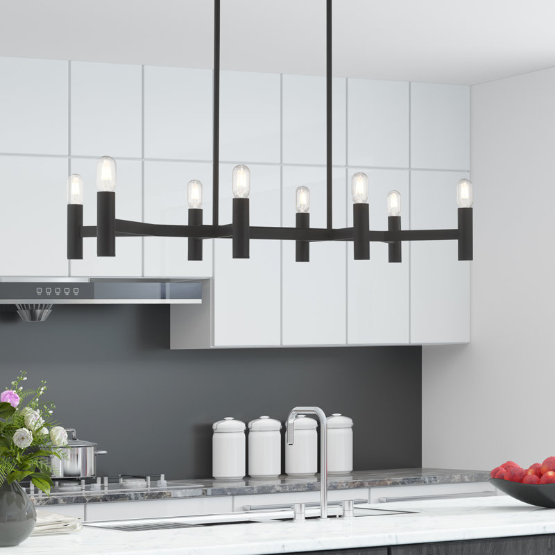 Martella 8-Light Chandelier, Black