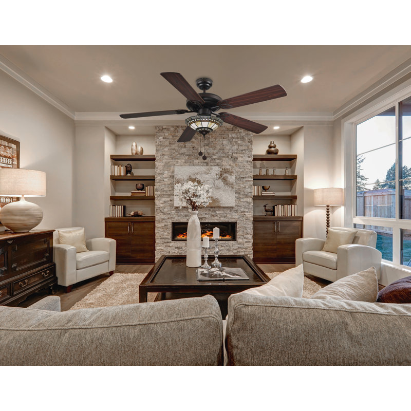 132cm Ceiling Fan with Light Kit