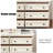 White Solid Wood Accent Cabinet
