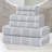 Ensemble de serviettes 6 pièces en mélange de coton et viscose Naples-106803644