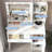 Vanity Desk with Mirror and Lights, Large Drawer and 3-Level Storage