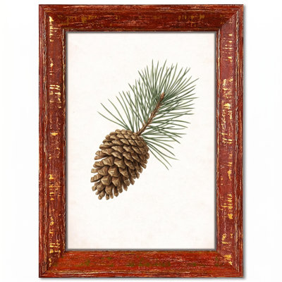 Beveled Picture Frame with Distressed Finish