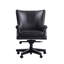 Fauteuil de direction en cuir véritable Charton-661151459