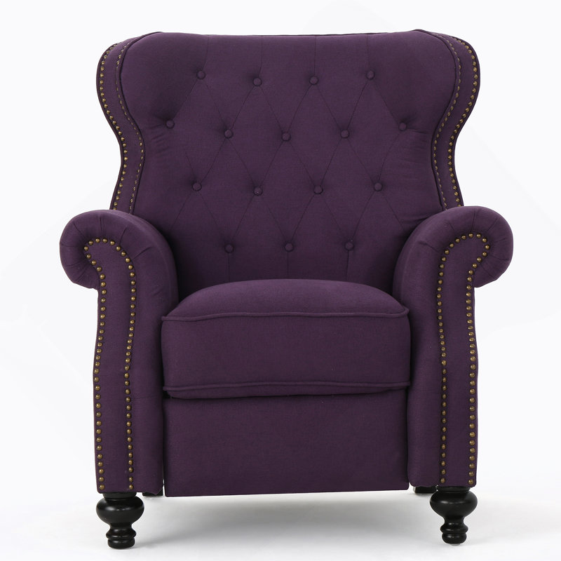 Fauteuil inclinable manuel 39,76 po Cozad, Mauve
