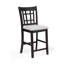 Ensemble de chaises de pub rembourrées à hauteur de comptoir en bois massif 2 pièces-473017327