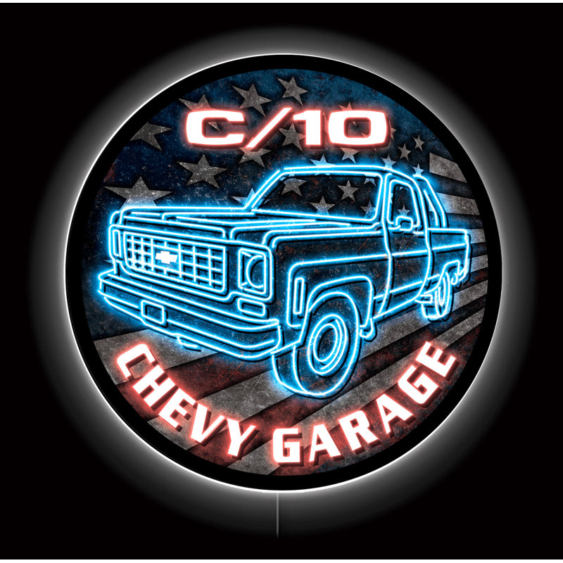 LED C10 PICKUP TRUCK FLAG Signs